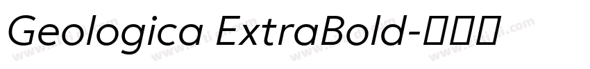 Geologica ExtraBold字体转换